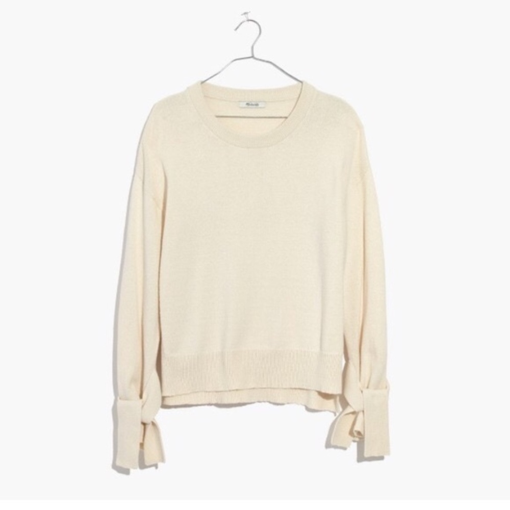 Madewell Tie Cuff Sweater - Picture 3 of 5